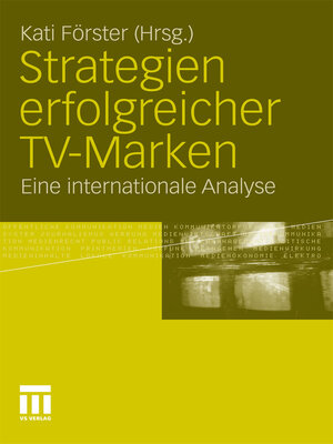 cover image of Strategien erfolgreicher TV-Marken